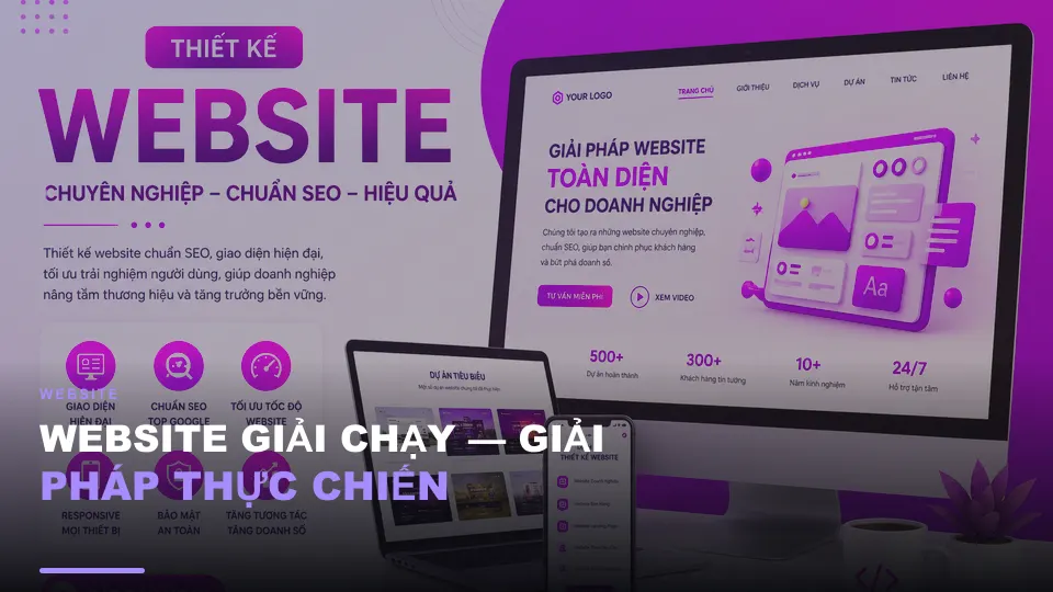 Website giải chạy — giải pháp thực chiến