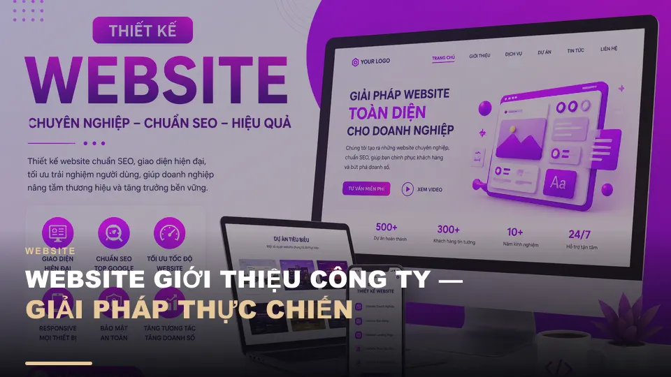 Website giới thiệu công ty — giải pháp thực chiến