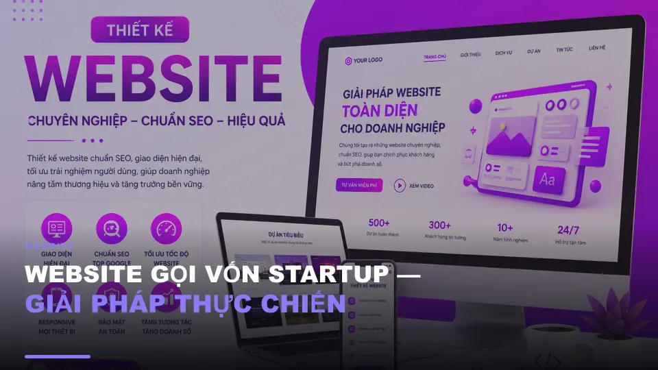 Website gọi vốn startup — giải pháp thực chiến