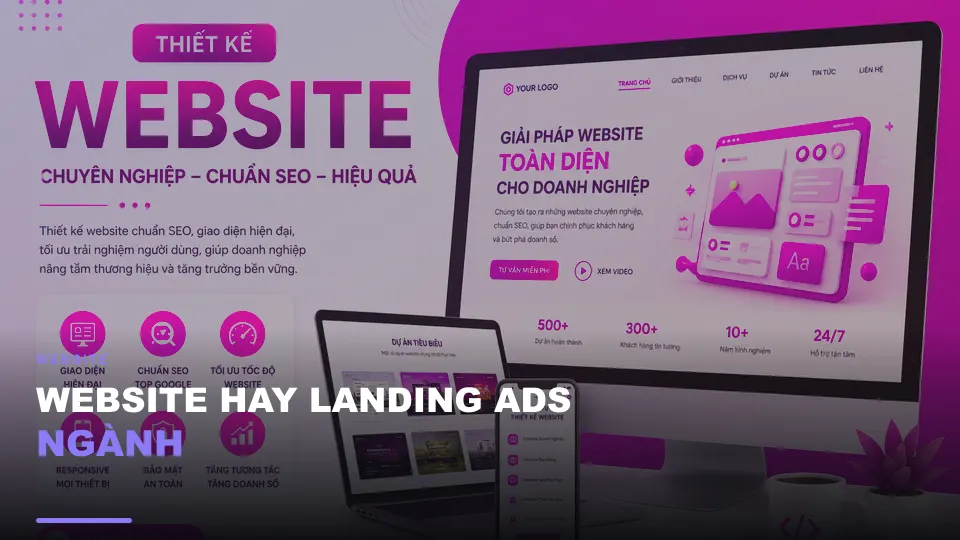 Website hay landing ads ngành
