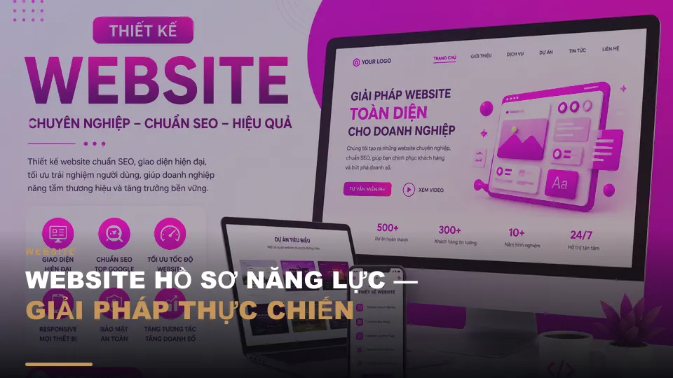Website hồ sơ năng lực — giải pháp thực chiến