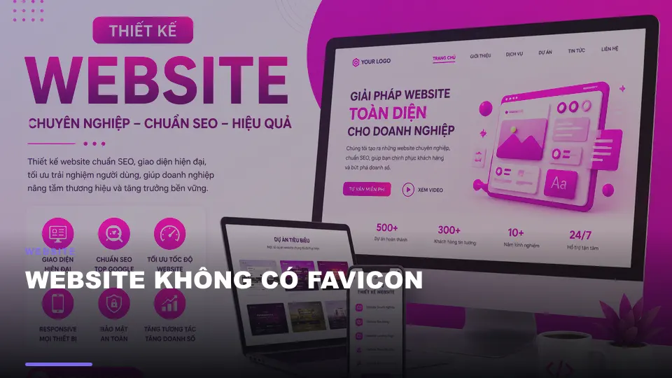 Website không có favicon