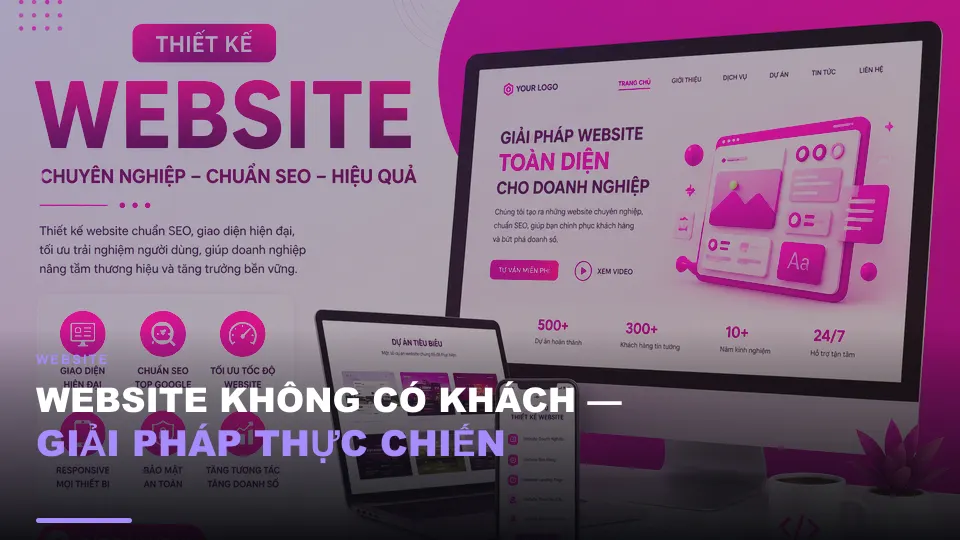 Website không có khách — giải pháp thực chiến