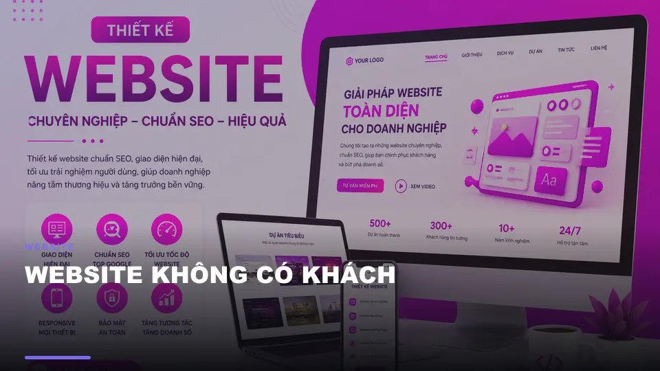 Website không có khách