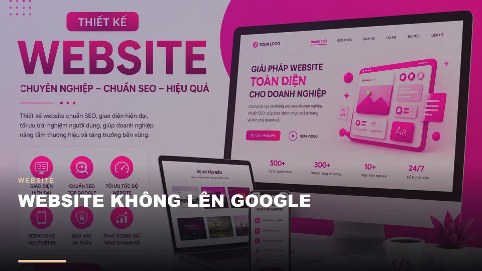 Website không lên google