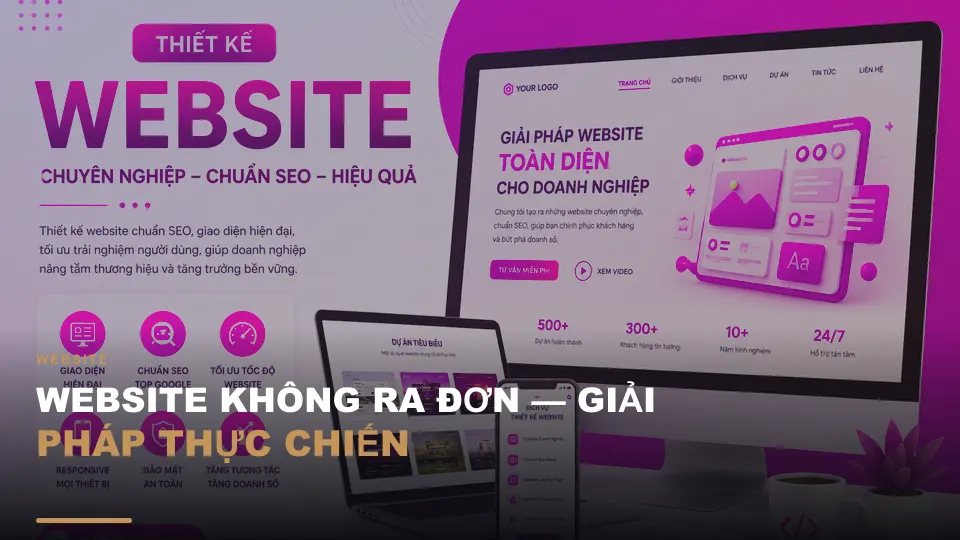 Website không ra đơn — giải pháp thực chiến