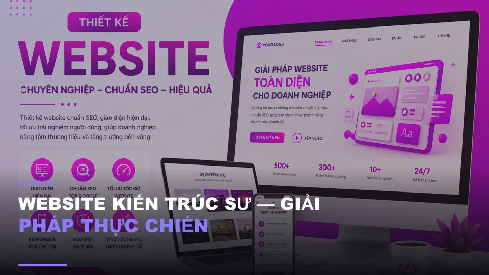 Website kiến trúc sư — giải pháp thực chiến