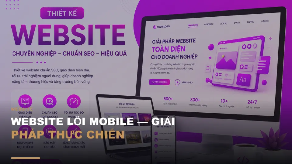 Website lỗi mobile — giải pháp thực chiến