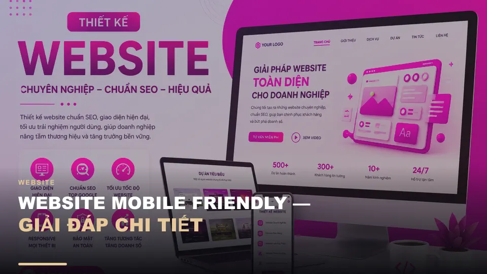 Website mobile friendly — giải đáp chi tiết