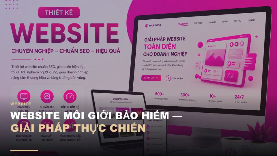 Website môi giới bảo hiểm — giải pháp thực chiến