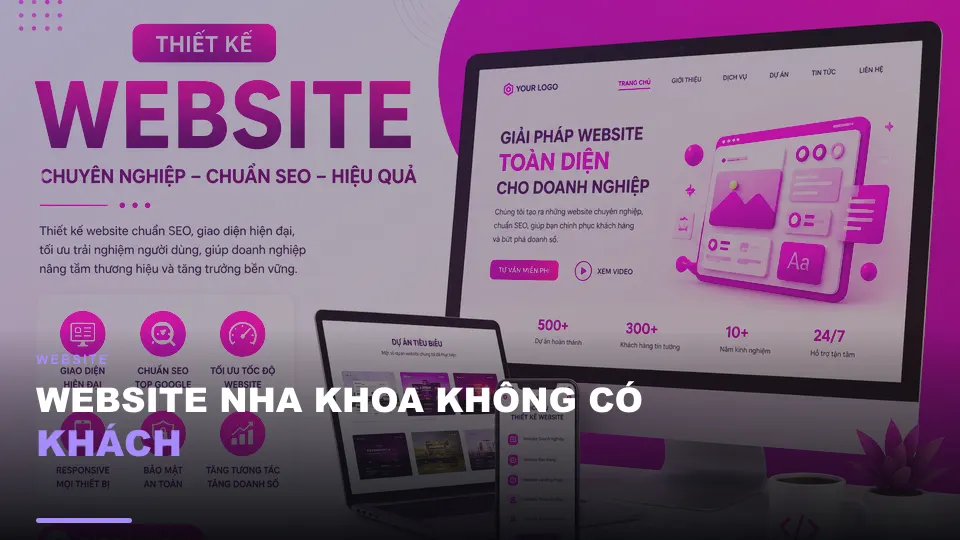 Website nha khoa không có khách