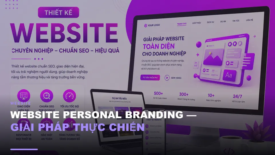 Website personal branding — giải pháp thực chiến