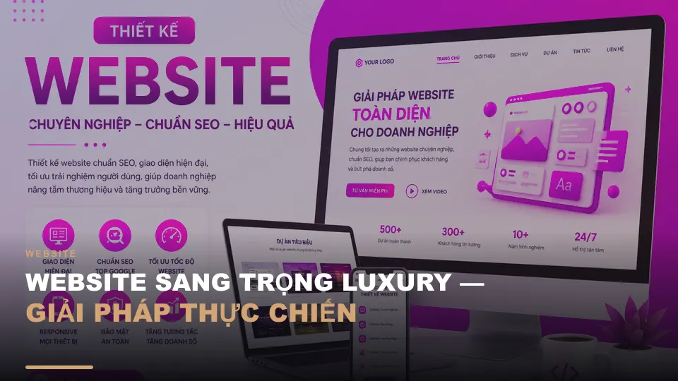 Website sang trọng luxury — giải pháp thực chiến