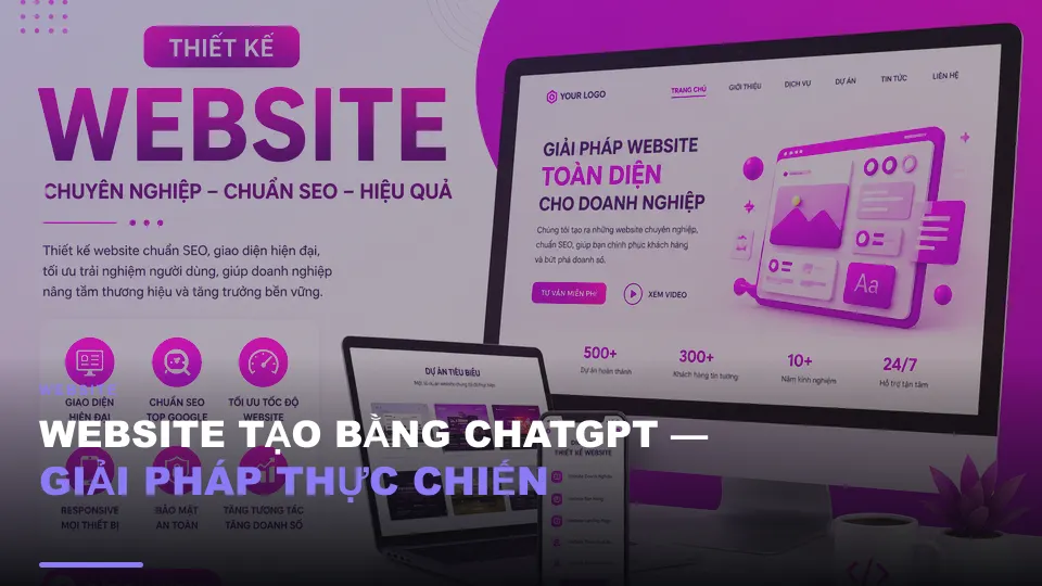 Website tạo bằng chatgpt — giải pháp thực chiến