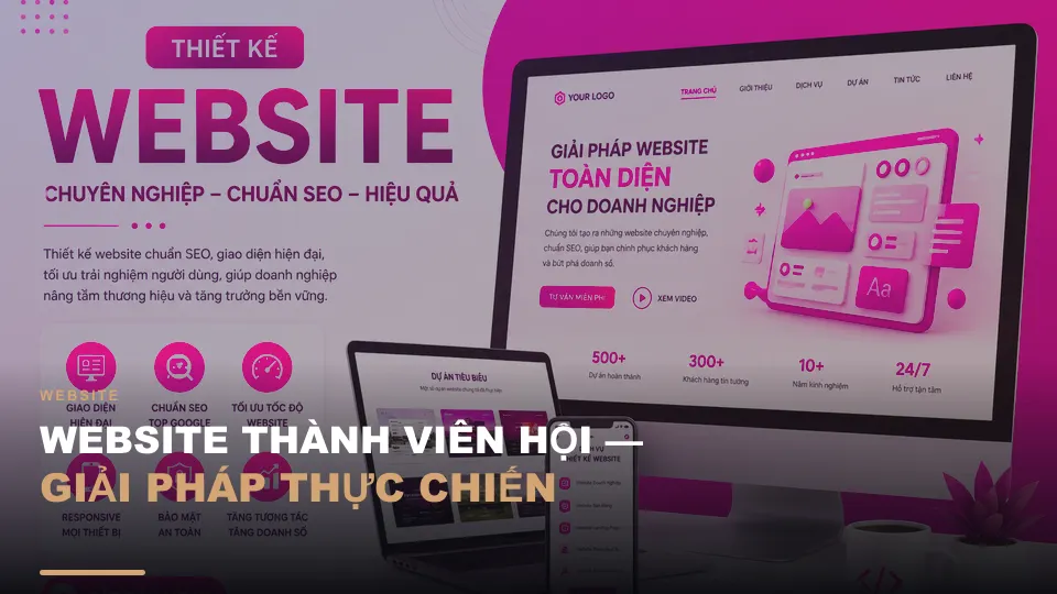 Website thành viên hội — giải pháp thực chiến
