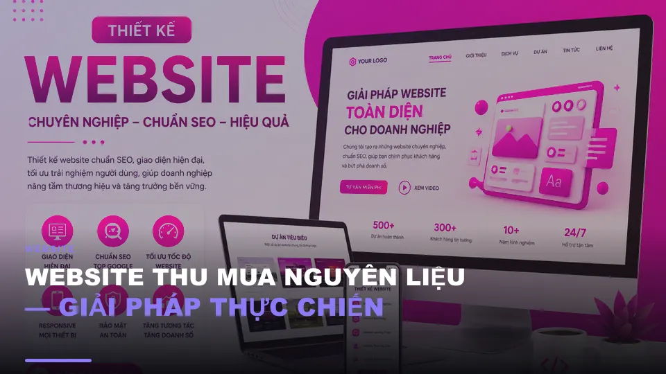 Website thu mua nguyên liệu — giải pháp thực chiến