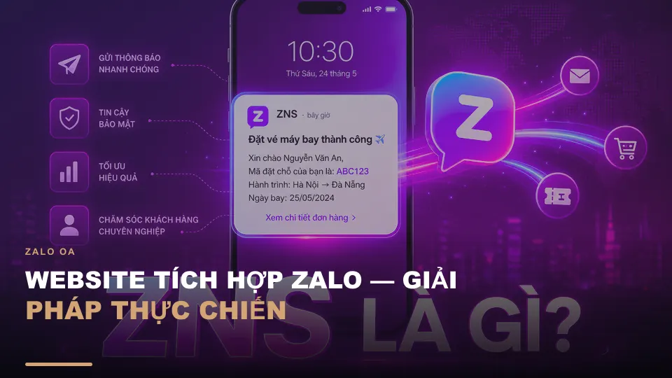 Website tích hợp zalo — giải pháp thực chiến