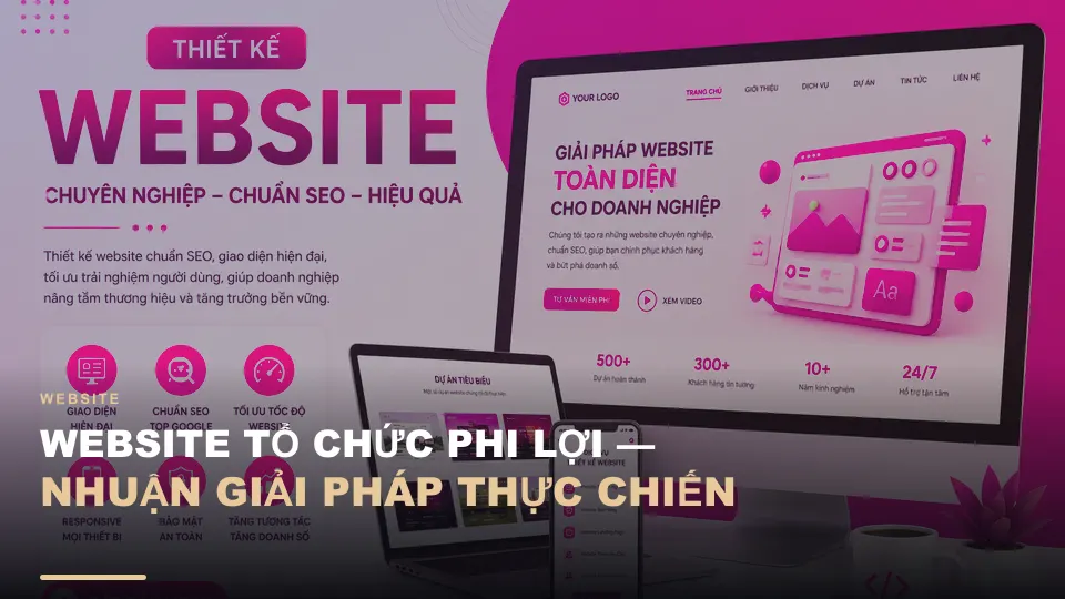 Website tổ chức phi lợi nhuận — giải pháp thực chiến