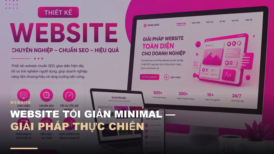 Website tối giản minimal — giải pháp thực chiến