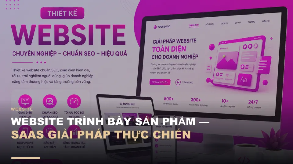 Website trình bày sản phẩm saas — giải pháp thực chiến