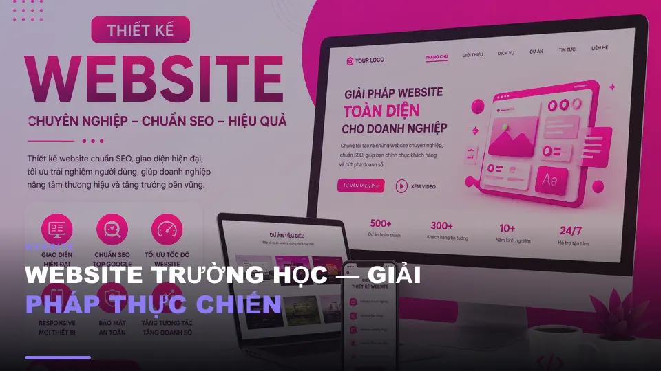Website trường học — giải pháp thực chiến