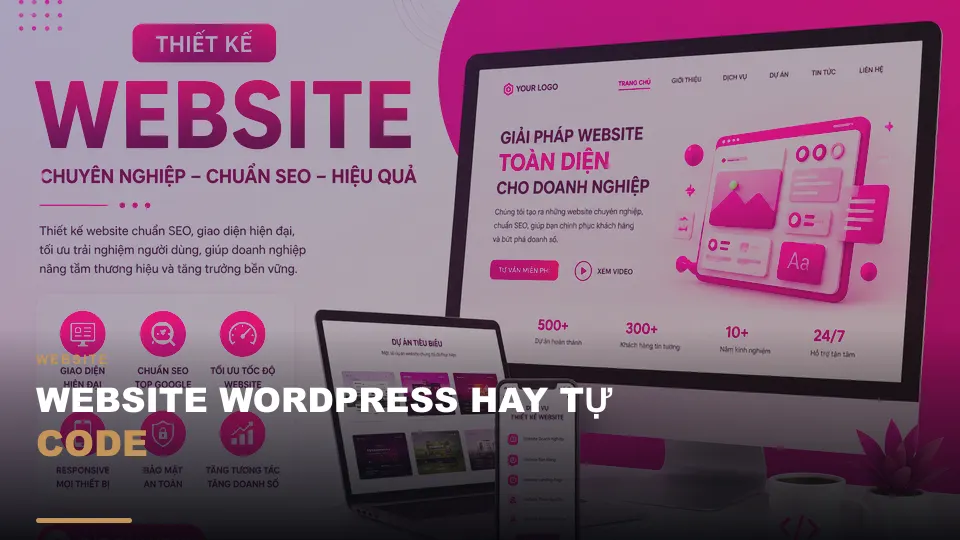 Website wordpress hay tự code