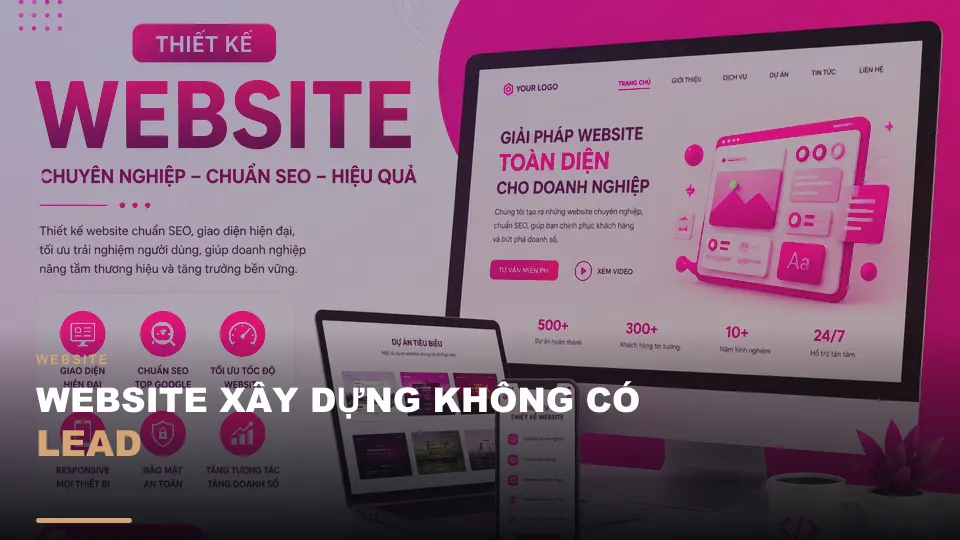 Website xây dựng không có lead