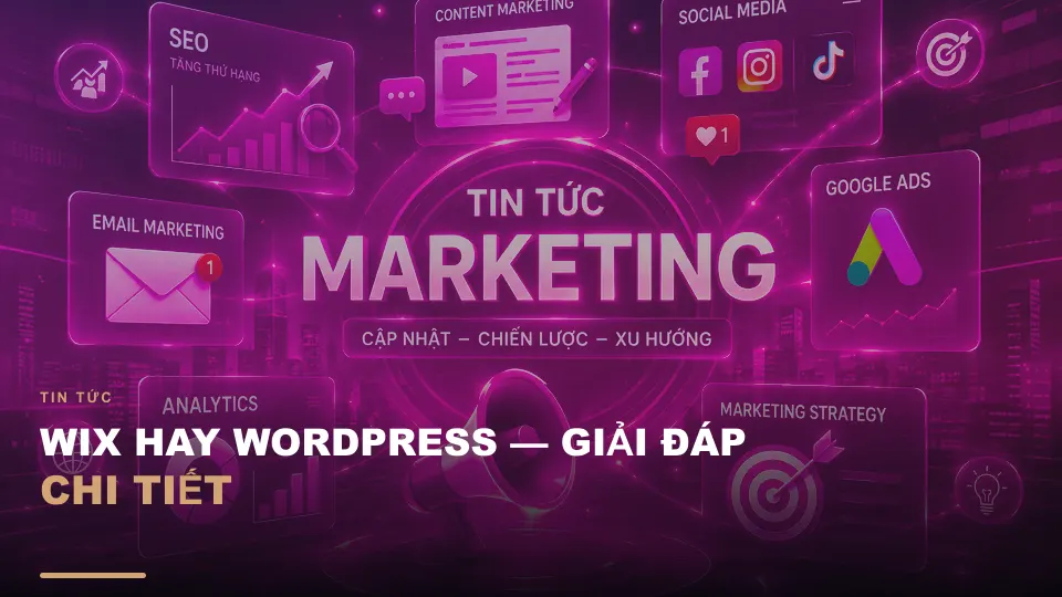 Wix hay wordpress — giải đáp chi tiết