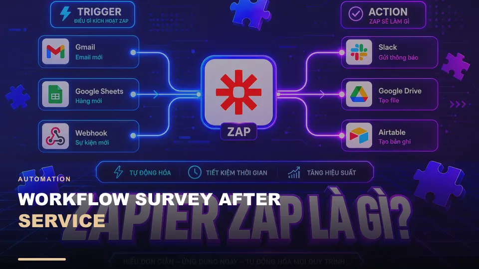 Workflow survey after service