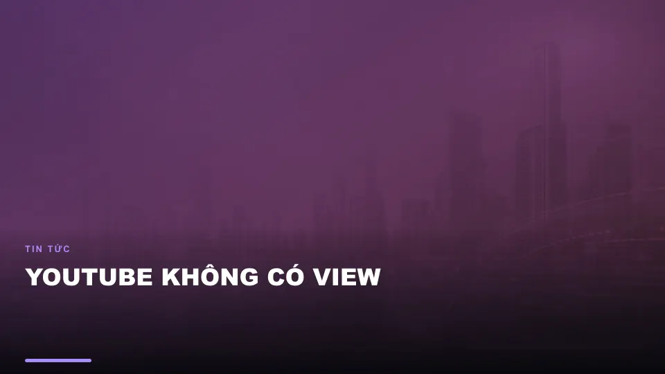 Youtube không có view