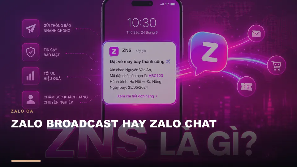 Zalo broadcast hay zalo chat