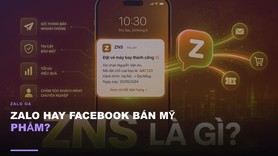 Zalo hay facebook mỹ phẩm