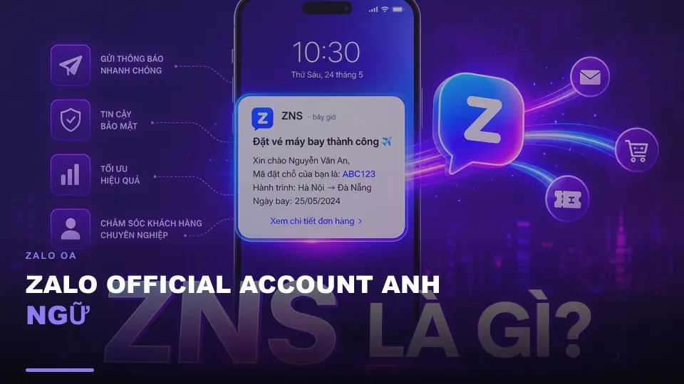 Zalo official account anh ngữ