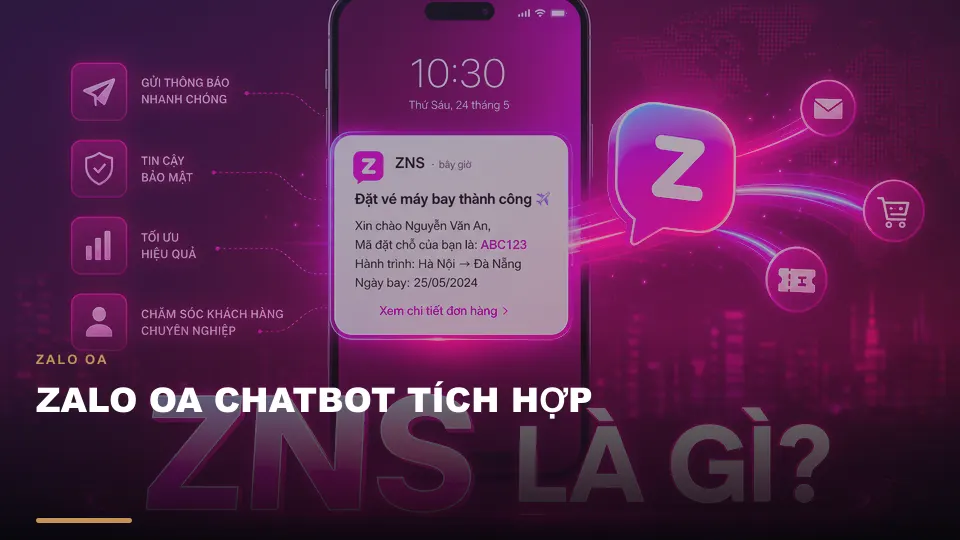 Zalo oa chatbot tích hợp