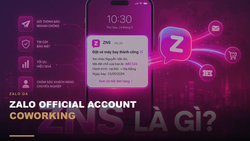 Zalo official account coworking