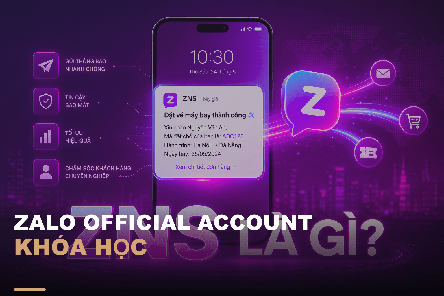 Zalo official account khóa học