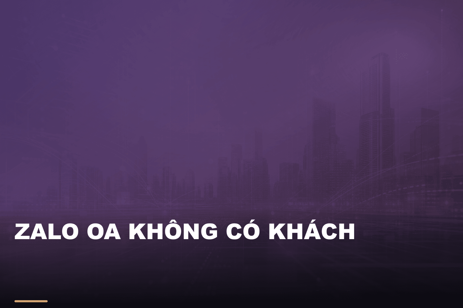 Zalo oa không có khách