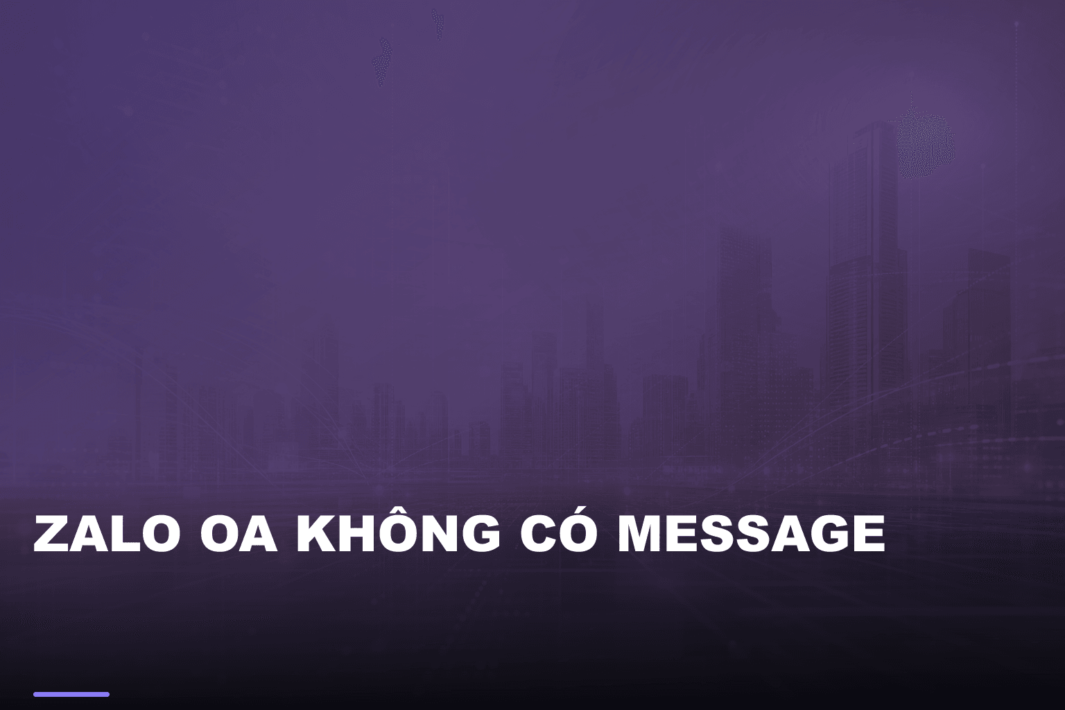 Zalo oa không có message
