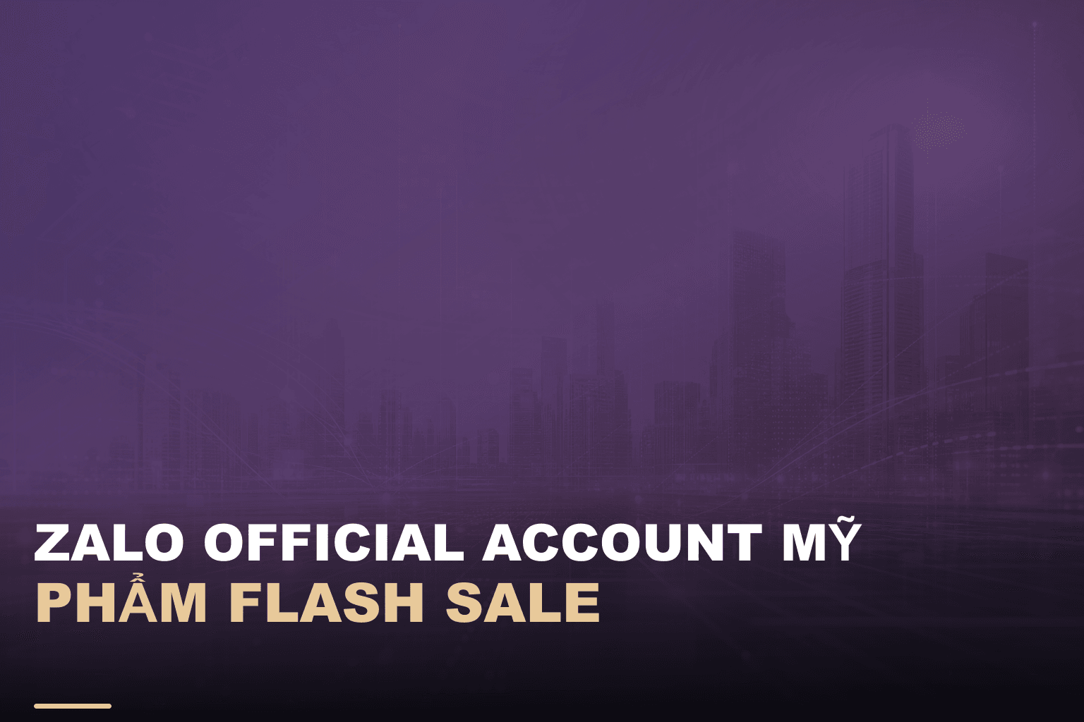 Zalo official account mỹ phẩm flash sale