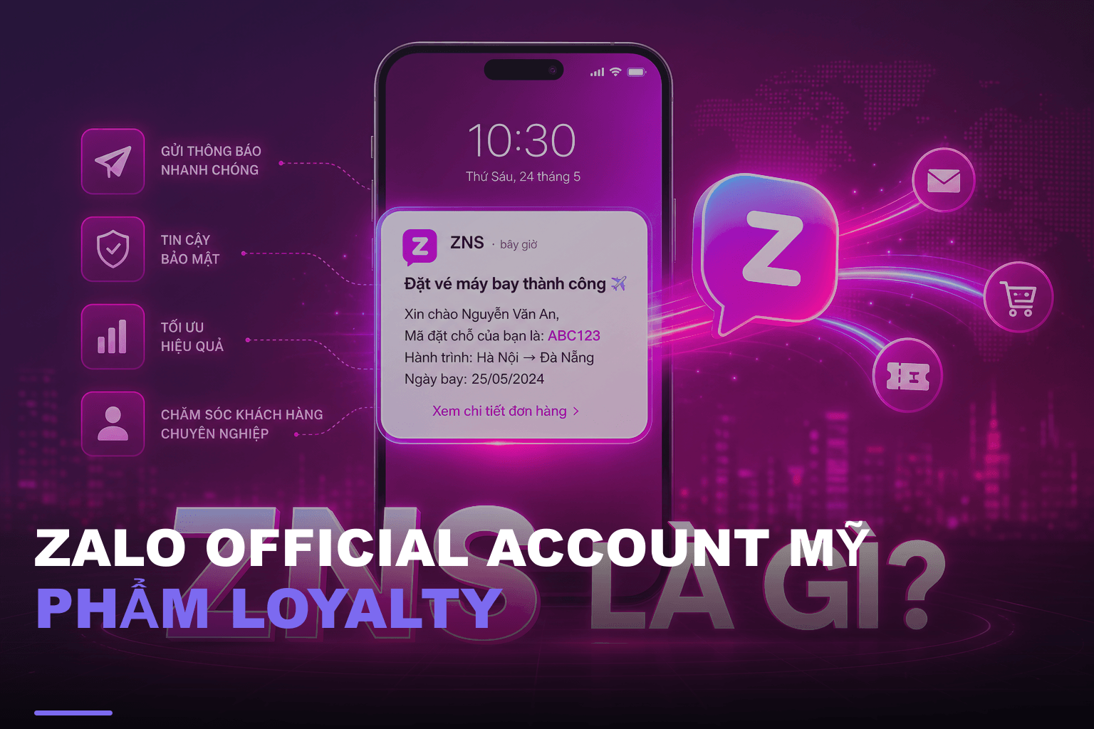 Zalo official account mỹ phẩm loyalty