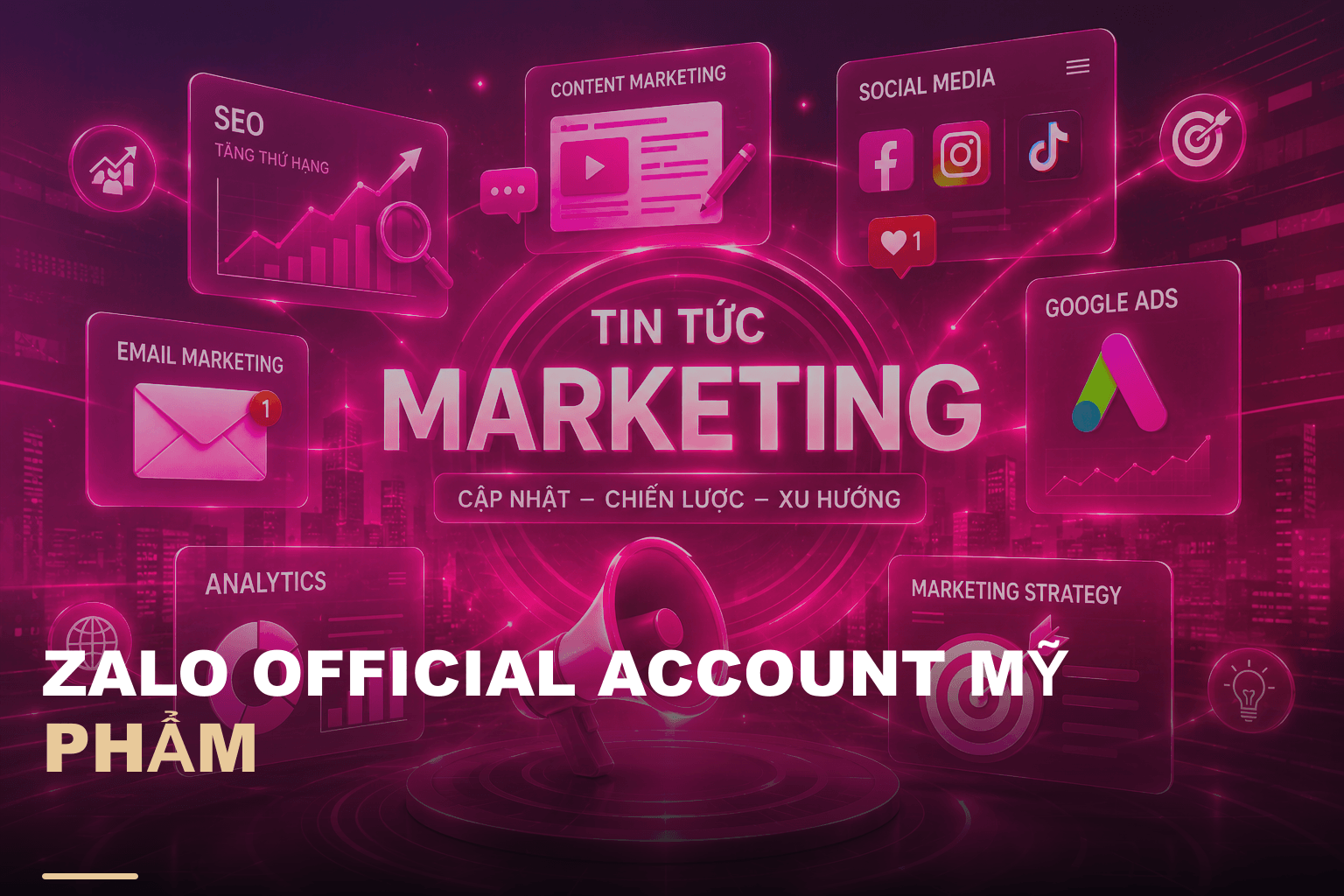 Zalo official account mỹ phẩm