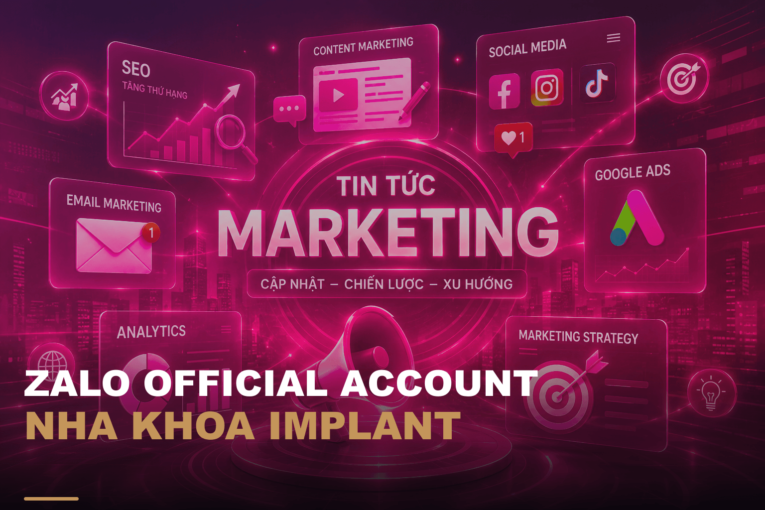 Zalo official account nha khoa implant