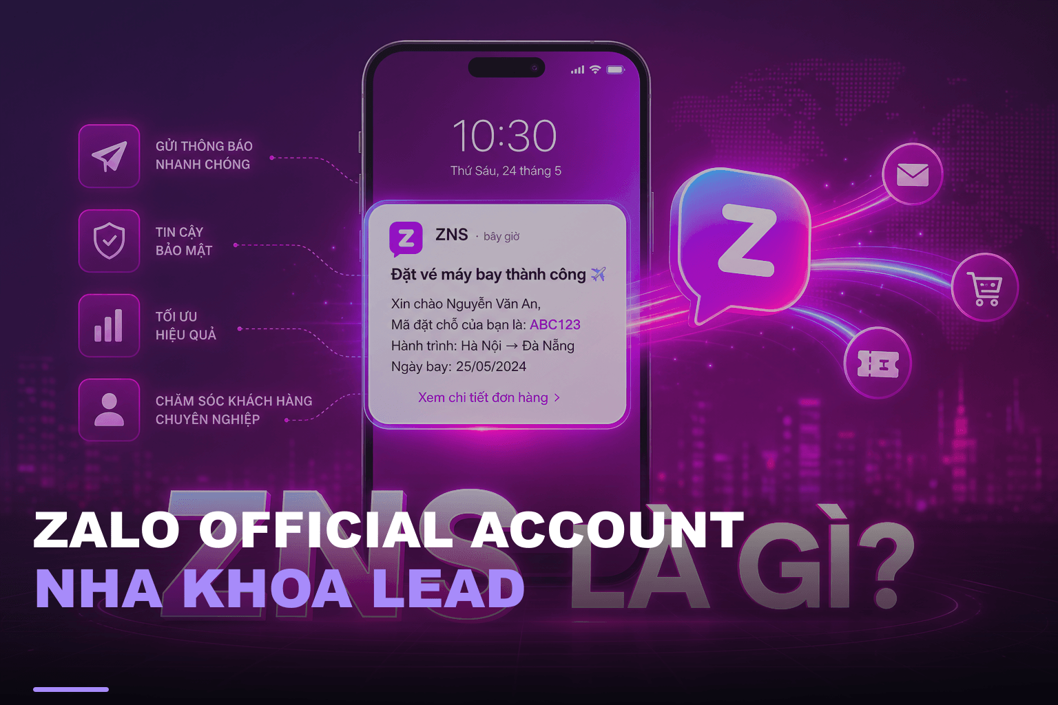 Zalo official account nha khoa lead