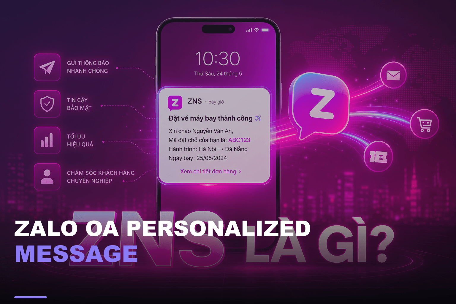 Zalo oa personalized message