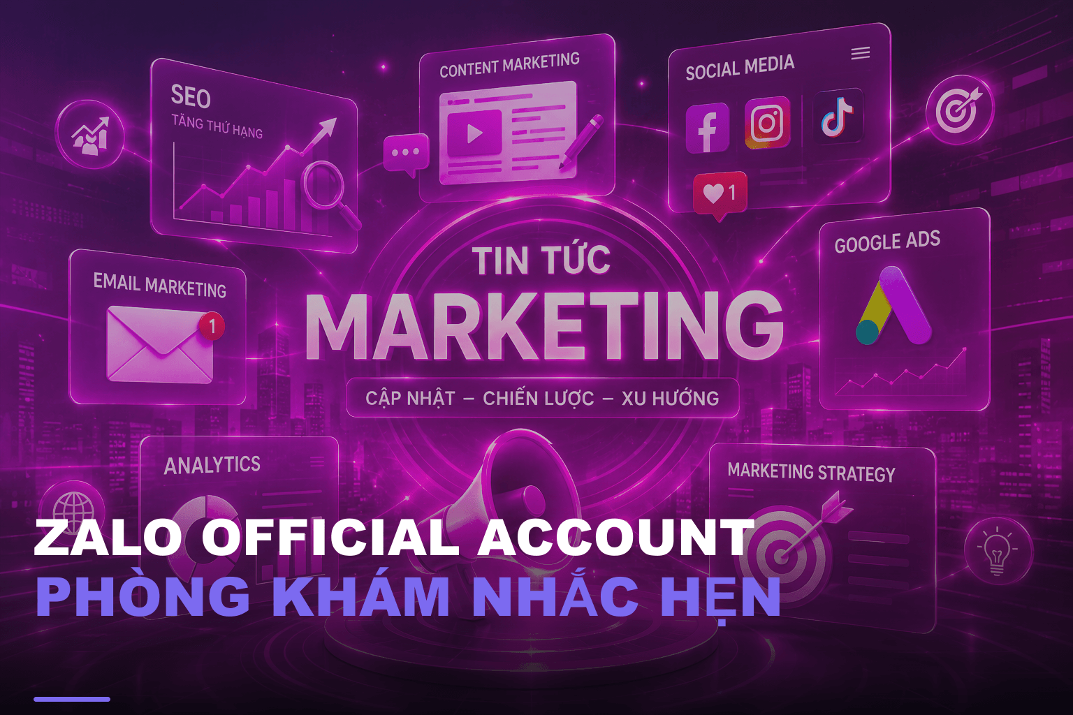 Zalo official account phòng khám nhắc hẹn
