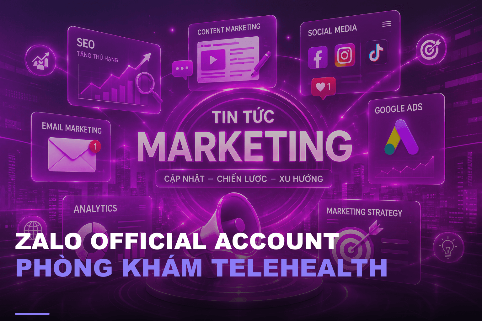Zalo official account phòng khám telehealth