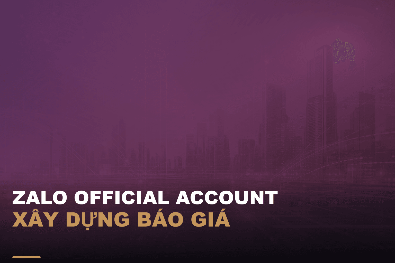 Zalo official account xây dựng báo giá