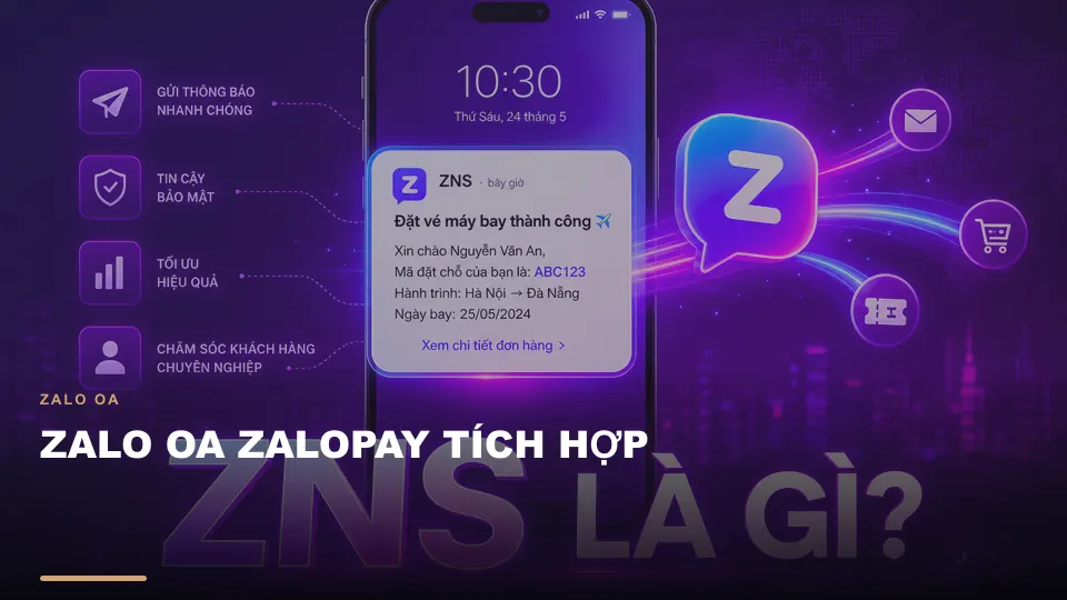 Zalo oa zalopay tích hợp