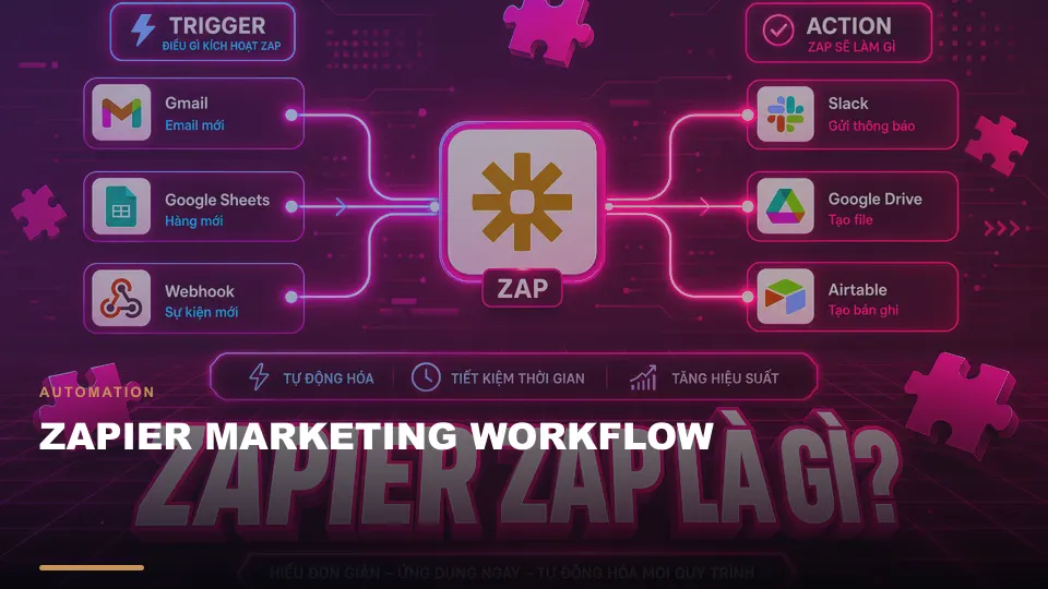 Zapier marketing workflow