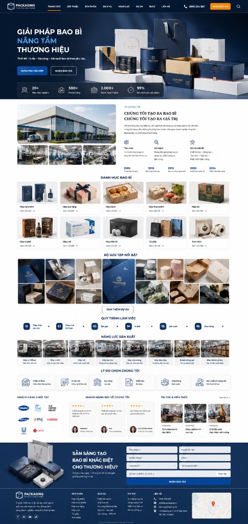 Mẫu thiết kế website in ấn chuẩn SEO